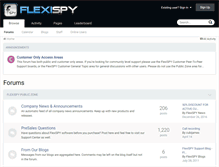 Tablet Screenshot of community.flexispy.com